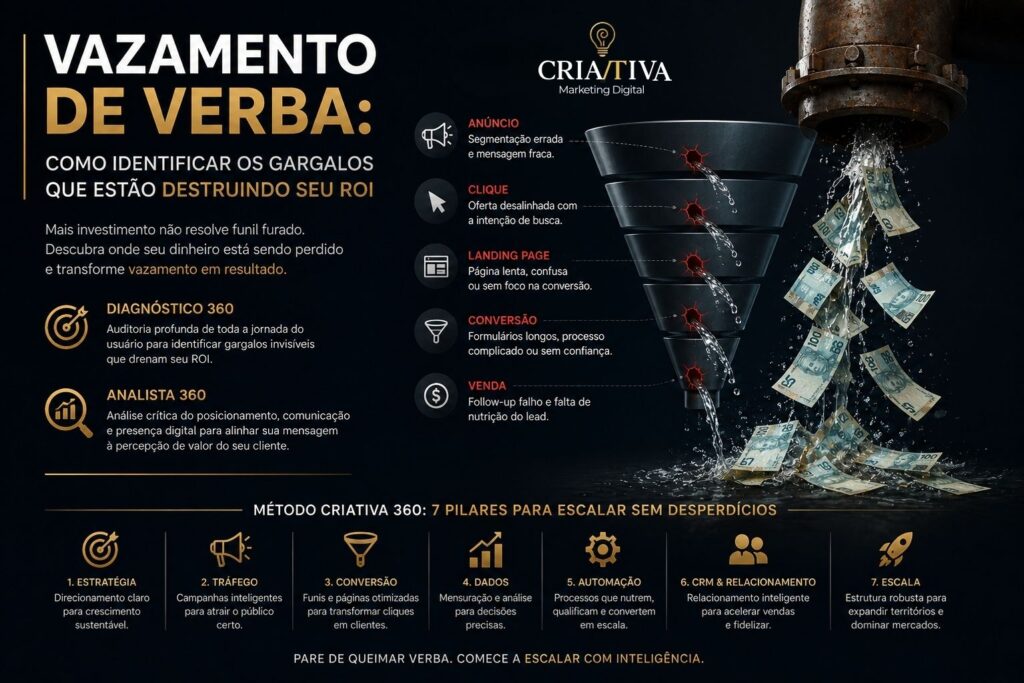 ROI e Gestão de Tráfego Pago pela Agência CriaAtiva