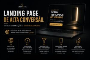 Diagrama técnico mostrando a estrutura de uma Landing Page de Alta Conversão